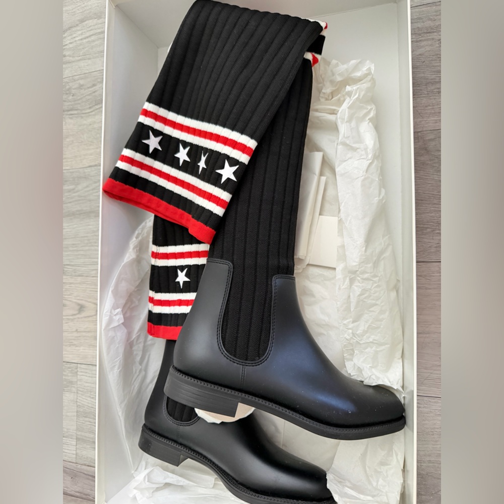 Givenchy Black & Red Storm Boots